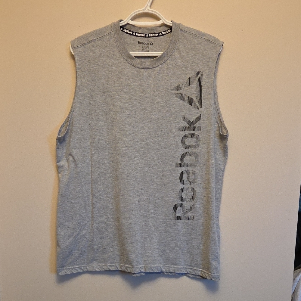 Reebok Men's Muscle Gray Tank Top Size L
